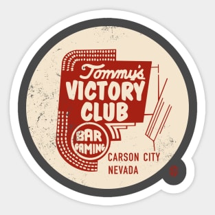 Vintage Victory Club Carson City Nevada Sticker